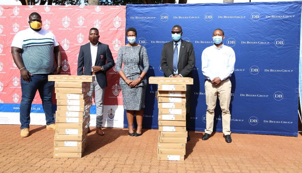 De Beers Group donates laptops to the University of Venda